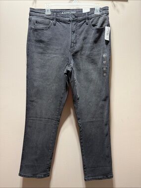 Reitmans Women's Slim Straight Jeans - Charcoal Black